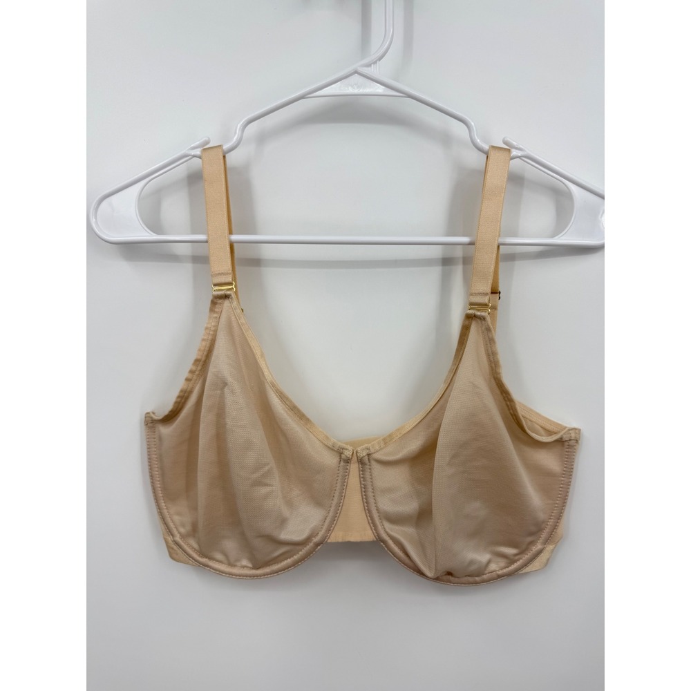 Soma Unbelievable Minimizer Bra Women 34DDD Beige Underwire Mesh Adjustable nude